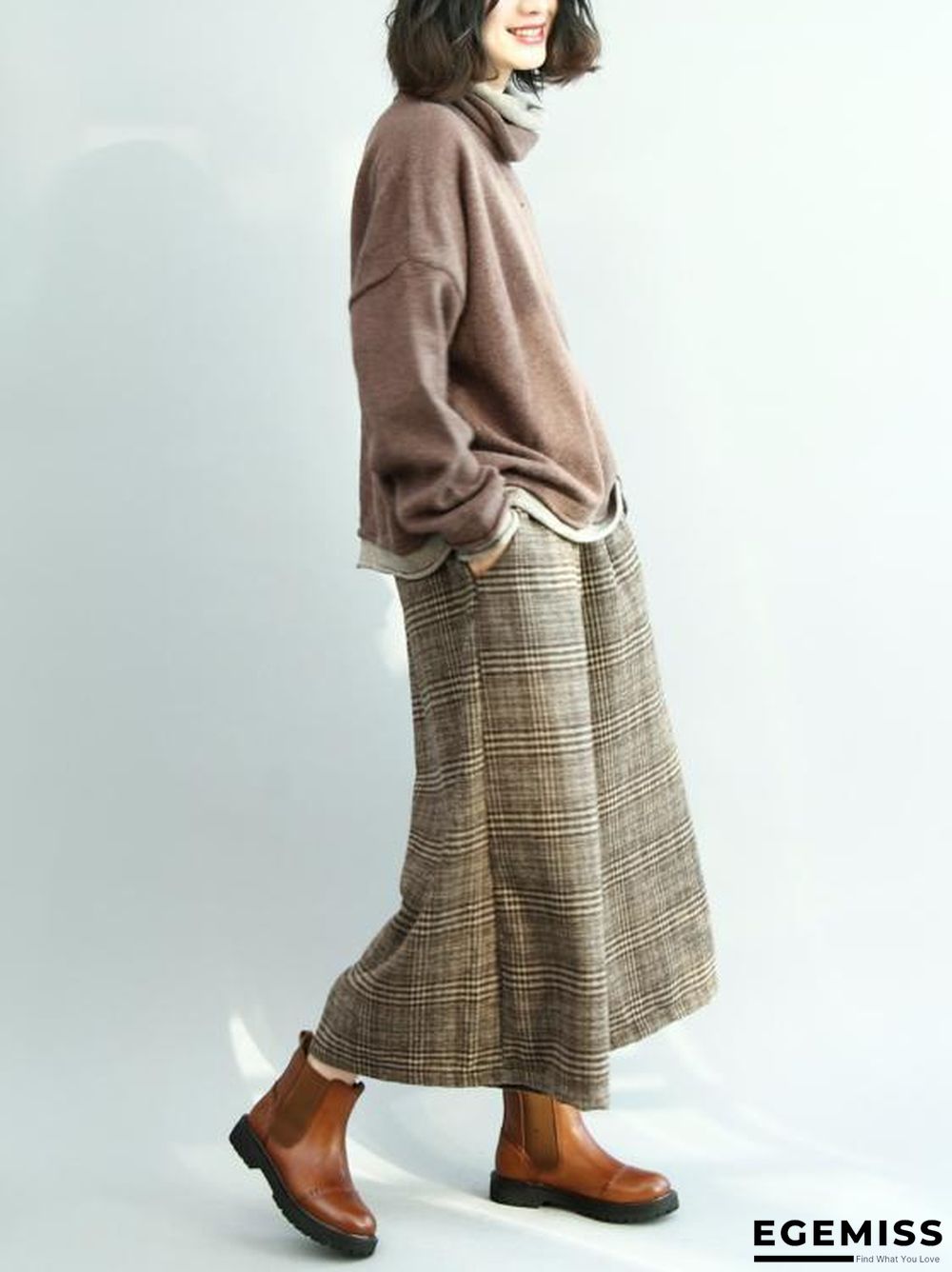 Loose Batwing Sleeves Knitting Sweater | EGEMISS