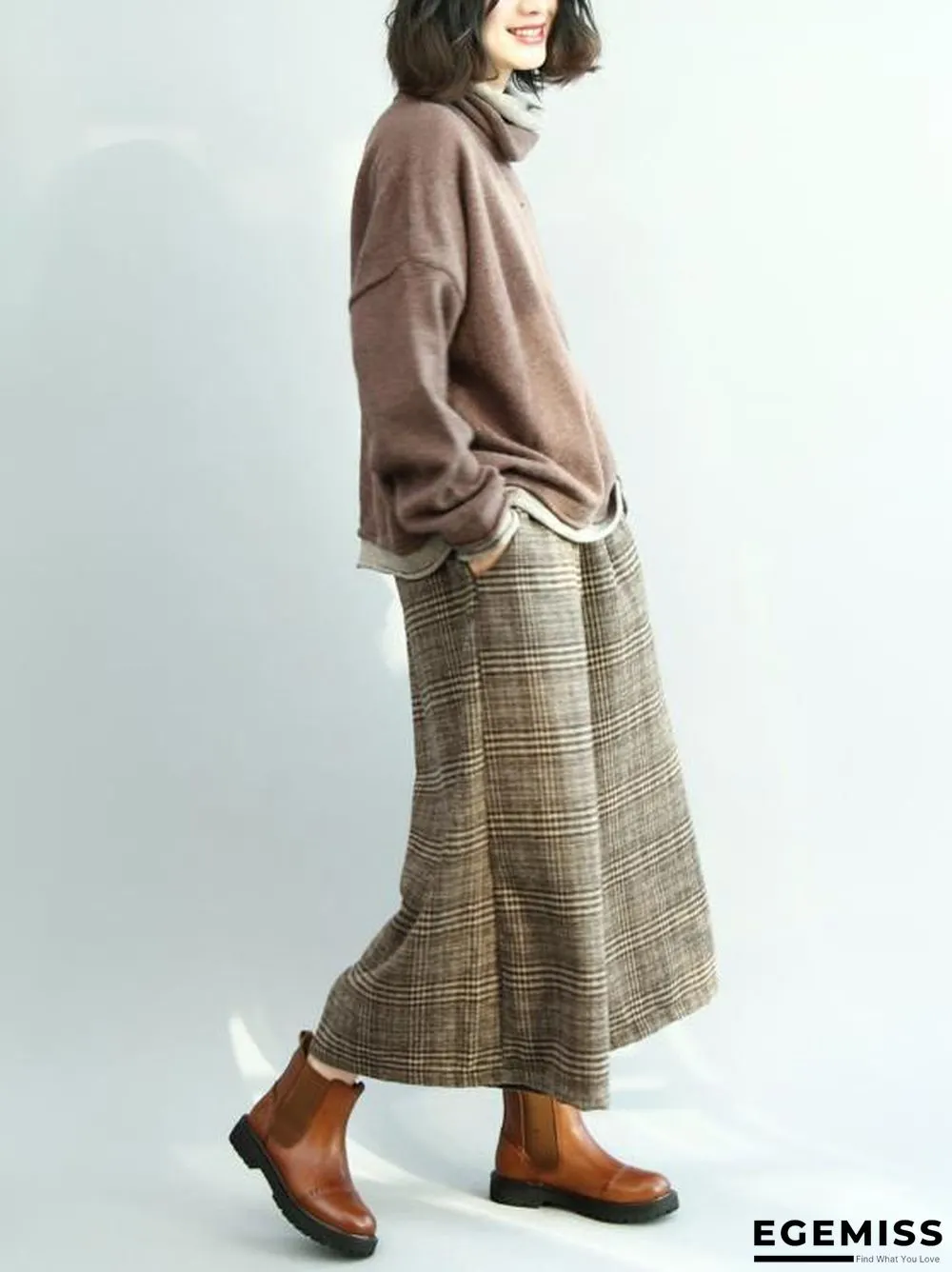 Loose Batwing Sleeves Knitting Sweater | EGEMISS