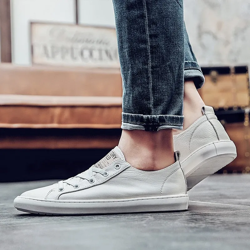 Men Shoes Luxury Men Designer genuine Leather Walking Shoes Men Casual Shoes Breathable Chaussure Homme Sneakers Zapatos Hombre