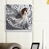 Belle jupe fille-ronde drill diamond painting-40*40cm