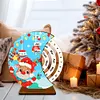 >SALE<Christmas Elk Diamond Painting Unique Wooden Rotating Calendar for Home Office