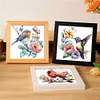 (4pcs) Flower Bird - 18CT Stamped Cross Stitch 20*20cm (Bundle Sale)