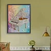 Diamond Painting-DIY Special Shaped Drill Pearl Painting Piano(35x45cm)