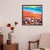 >SALE<5D DIY Full Round Drill Diamond Seashell Painting Animal Kit Home Decor 30x30cm