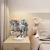 (US Local)5D DIY Special Shape Diamond Painting Desk Ornament Gorgeous Horse Decor Kit