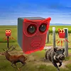 Solar Outdoor Motion Sensor Alarm Dog Barking&Gunshot Sound Loud Noise Maker