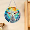 (US Local)Wood Special Shape Alpaca 5D Diamond Painting Clock Art Craft for Home Decor