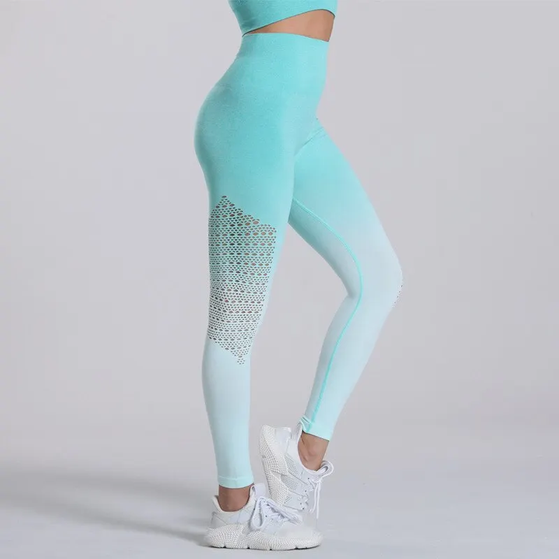 SVOKOR Leggings Sport Women Fitness Seamless Booty Lifting Legging Push Up Sexy Tights Gym Leggins Elastic Running Woman Pants