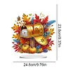 >SALE<2D Flat Print Autumn Mailbox DIY Table Top Diamond Painting Ornament Kits