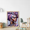 (Stamped/Counted) Purple Gemstone Woman-11CT Cross Stitch 40*55cm/15.75*21.65in
