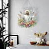 Acrylic Jesus Easter Egg 5D DIY Diamond Painting Hanging Pendant Kit