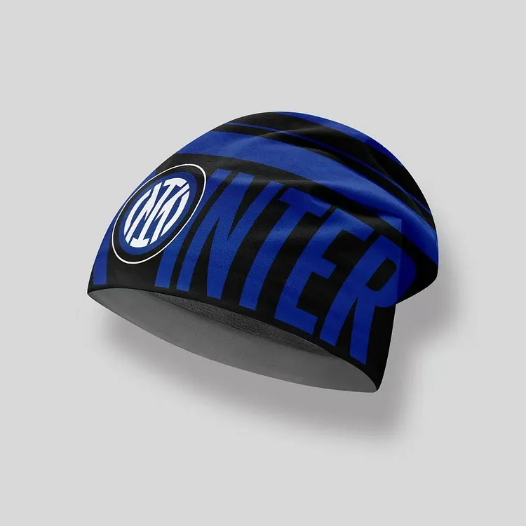 Inter Milan - Headband/Cap - Breathable Fleece Lined for Warmth - Hat