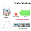 (US Local)Acrylic Special Shape Flowers Hummingbird Cloud Double Sided Effect Diamond Painting Pendant Kit