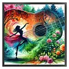 Music Notes Art-11CT Stamped Cross Stitch 40*40cm
