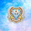 (US Local)Jesus Praying DIY Diamond Painting Dots Pendant Rhinestone Diamond Art Pendants