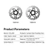 160/180mm Bicycle Rotor Disc 6 Holes Road Bicycle Center Lock Disc for Road Bike