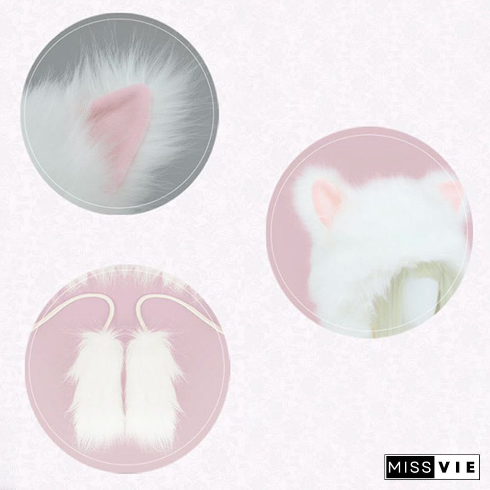 Kawaii Kitty Ears Plush Hat