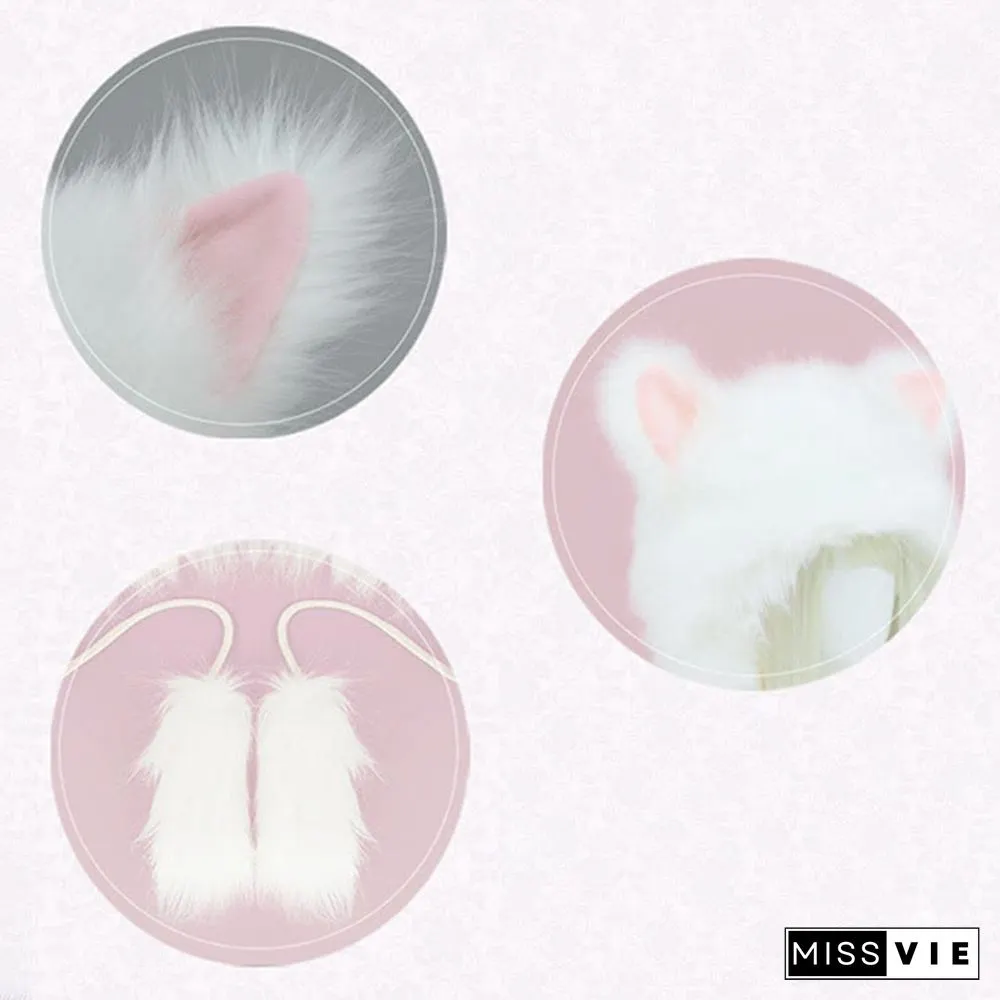 Kawaii Kitty Ears Plush Hat
