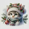 Cat - 18CT Stamped Cross Stitch - 30*30cm