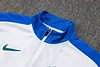 2024 Brazil Half-Pull Training Suit Off-White Soccer Shirt