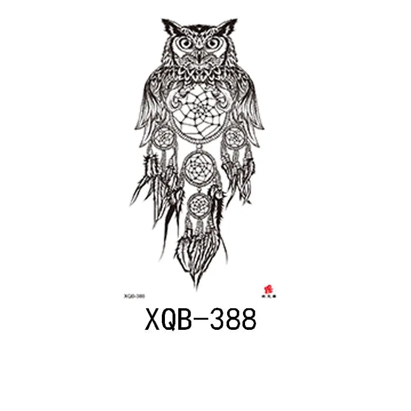 Small Full Arm Waterproof Tattoo Sticker Half Arm Arm Fierce Animal Arm Lasting European and American Tattoo Sticker