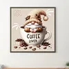 Diamond Painting-DIY Full Round Drill Coffee Gnome