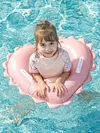 Heart Shape Baby Swim Ring Tube Leakproof Toddler Swimming Ring for Kids Toddles