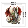 Christmas Pterosaur - 11CT Stamped Cross Stitch - 40*40cm - Dragon Xmas