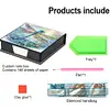 Leather Dragonfly Diamond Painting Notecard Box Rhinestones Post It Dispenser