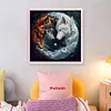 Tai Chi Wolf-11CT Stamped Cross Stitch 50*50cm/19.69*19.69in