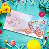 12pcs DIY Diamond Painting Greeting Cards Mosaic Birthday Postcard (HKDZ08)