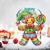 >SALE<Acrylic Shaking Head Gingerbread Man Diamond Painting Desktop Ornaments for Home