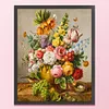 Peony Flower Vase - 11CT Stamped Cross Stitch - 40*50cm - Flower