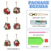 6PCS Diamond Painting Keyring Double Sided Diamond Painting Art Keychain Pendant