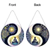 (US Local)Acrylic Diamond Painting Hanging Pendant Diamond Art Window Pendants (B)