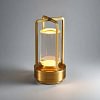 Portable Metal Table Lamp for Indoor/Outdoor ,Rechargeable Cordless LED Lamp, 3-Colour Infinitely Dimming Battery Powered Small Desk Lamp, Restaurant/Bedroom/Bar/Coffee Shop/Camping Light 