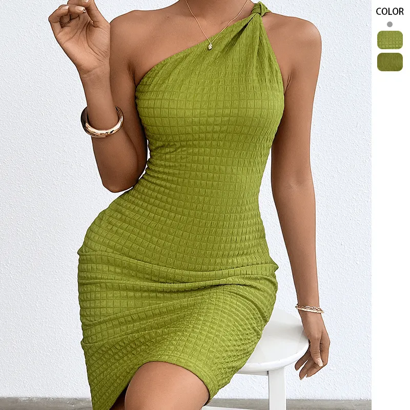 Nigikala Nigikala Spring/Summer New Print Sleeveless Elegance Elegance Open-Fork With Dress Woman