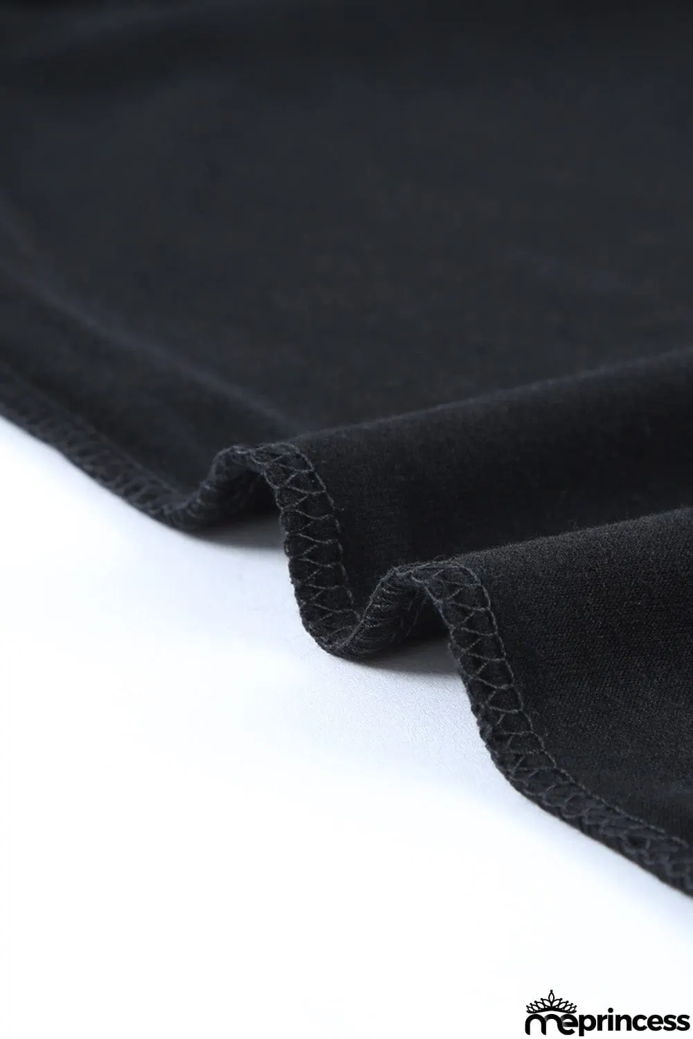 Round Neck Short Sleeve Solid Color Tee