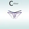 Sexy big pouch side hollow ice silk ultra-thin briefs