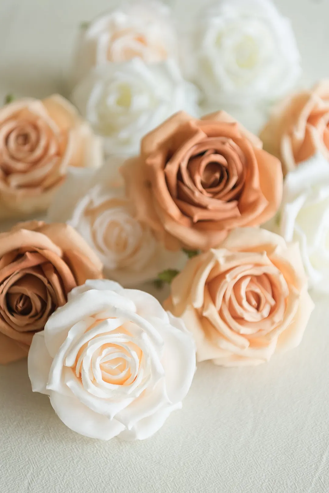 3.5" Silk Vendela Rose with Stem - 8 Styles
