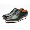 Stylish Men's Green Oxford Shoes