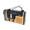 AM FM SW Emergency Power Bank SOS Alarm LED Light Hand Crank Solar Weather Radio