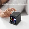 Mini Smart WIFI Weather Station Clock DIY Cute GIF Animations Desktop Decoration