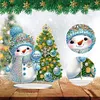 (US Local)Snowman Print DIY Desktop Diamond Art Kits for Home Office Desktop Decor