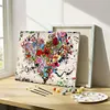 Framed Love Heart - Paint by Numbers Acrylic Painting 40x50cm(HOT)