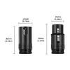 Male/Female 3 Pin Compact XLR Microphone Solder Adapter Connector with Wrench