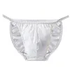 100% Mulberry Silk Panties Men's Silk Plus Size U-Convex Sexy Underwear