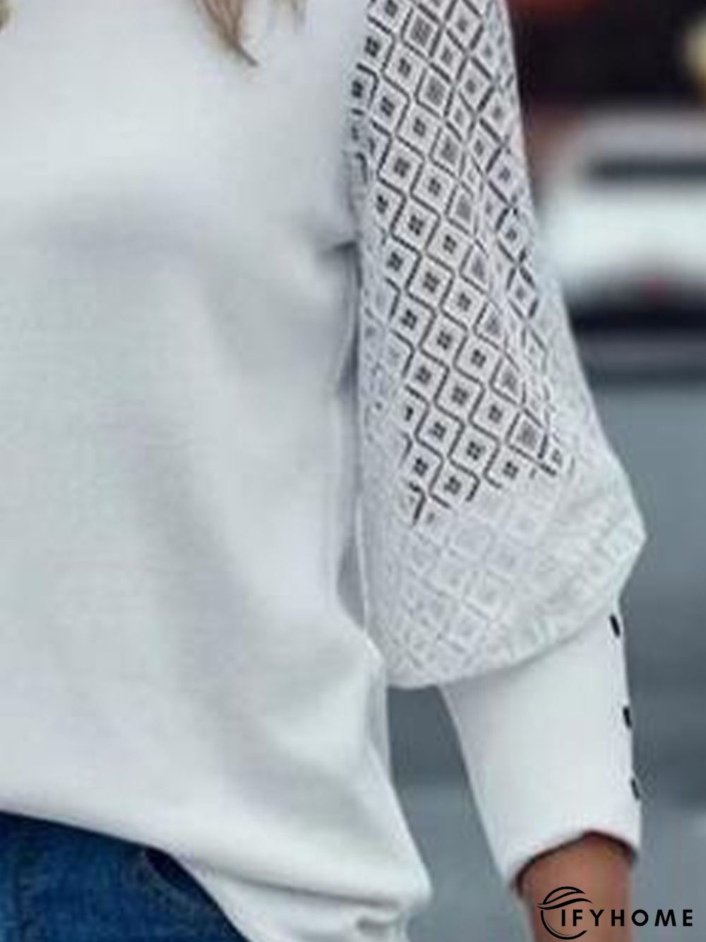 Lace Regular Fit Casual Plain Daily Blouse | IFYHOME