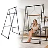 [US Local Warehouse] Foldable Free Standing Pull Up Bar Stand Power Tower Workout Station for Home Gym Strength Training Adjustable Pullup Fitness Equipment Multifunctional Exercise Rack