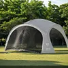 Silver Coated Outdoor Canopy UV Resistant Tent Dome for Beach Camping(Gauze Net)